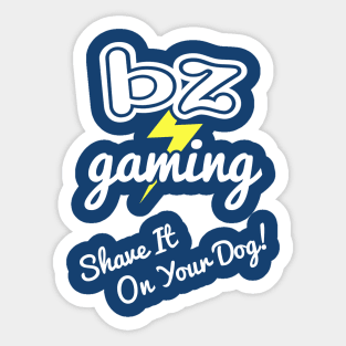 BZ Gaming Logo - Shave It! Sticker